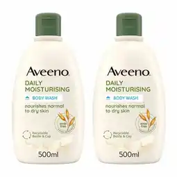 Costco Aveeno Daily Moisturising Body Wash 2 x 500ml offer