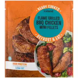 Iceland Iceland Flame Grilled BBQ Chicken Mini Fillets 450g offer