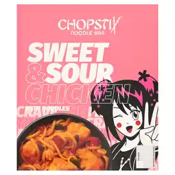 Iceland Chopstix Noodl Bar Sweet & Sour Chicken with Noodles 400g offer