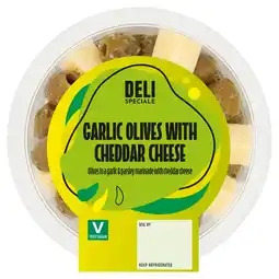 Iceland Deli Speciale Garlic Olives with Cheddar Cheese 150g offer