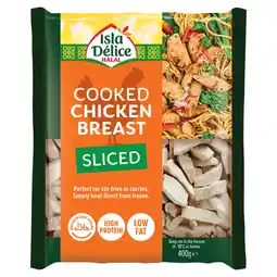 Iceland Isla Délice Halal Cooked Chicken Breast Sliced 400g offer