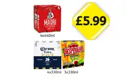 Londis Madri, Corona Extra, Desperados offer