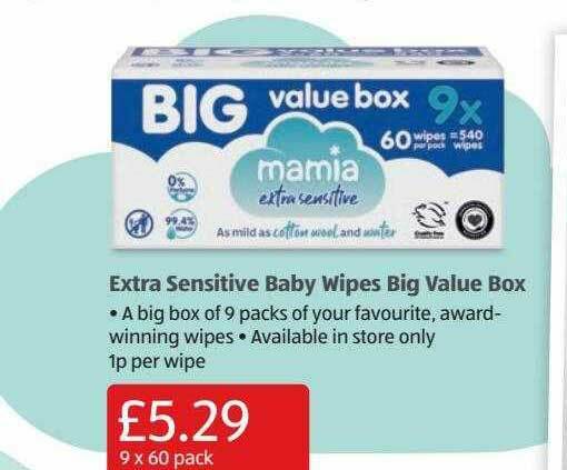 Aldi extra hot sale sensitive wipes