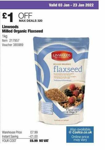 Linwoods Milled Organic Flaxseed