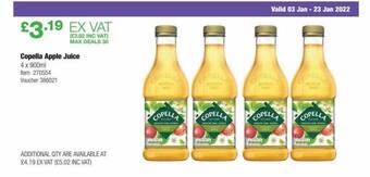 Costco Copella Apple Juice offer