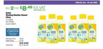 Costco Dettol Washing Machine Cleaner Citrus offer