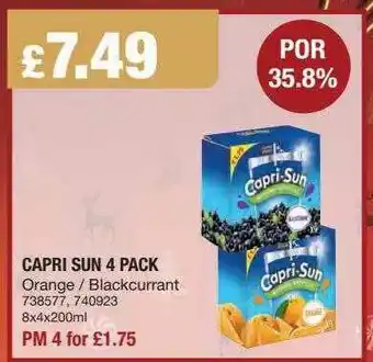 Bestway Capri Sun 4 Pack offer