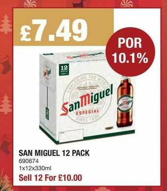 Bestway San Miguel 12 Pack offer