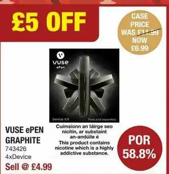 Bestway Vuse E Pen Graphite offer