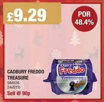 Bestway Cadbury Freddo Treasure offer