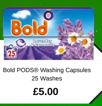Bold PODSⓇ Washing Capsules
