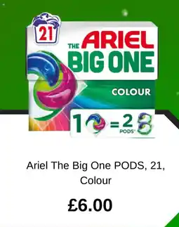 Asda Ariel The Big One PODS, 21, Colour offer