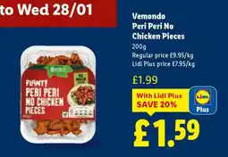 Lidl Vemondo Peri Peri No Chicken Pieces offer