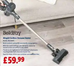 Lidl Beldray Airapid Cordless Vacuum Cleaner offer