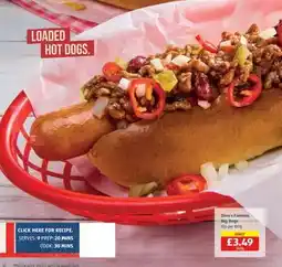 Aldi Dino's Famous Big Dogs offer