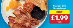 Aldi American-Style Streaky Bacon offer