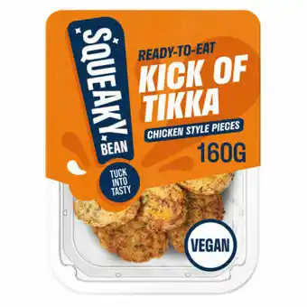Asda Squeaky Bean Ready To Eat Marinated Chicken Style Pieces Kick of Tikka offer