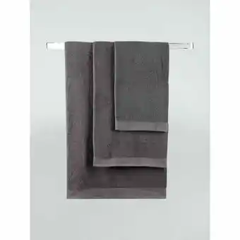 Asda George Home 100% Cotton Bath Sheet - Charcoal offer