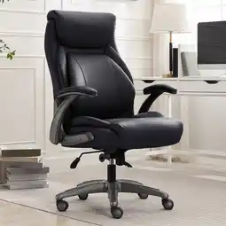 Costco La-Z-Boy Air Lumbar Manager's Office Chair with Flip Up Arms, Black offer