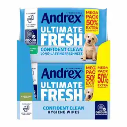 Costco Andrex Ultimate Fresh Hygiene Wipes Mega Odour Control Moist Toilet Tissue 10 x 56 wipes offer