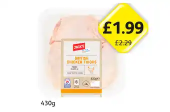 Londis Jack's British Chicken Thighs offer