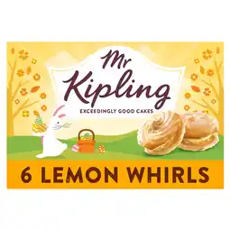 Iceland Mr Kipling Lemon Viennese Whirls Easter Cakes 6 pack offer
