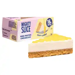 Iceland Mighty Slice Zesty Lemon High Protein Cheesecake 115g offer