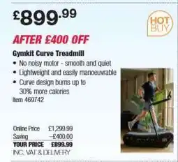 Costco Gymkit Curve Treadmill offer