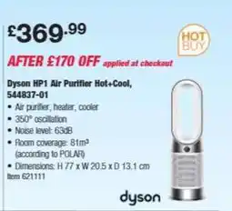 Costco Dyson HP1 Air Purifier Hot+Cool offer