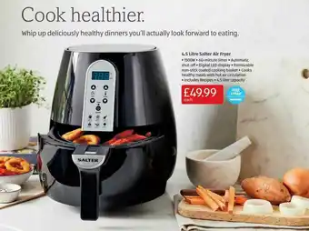 Aldi 4.5 Litre Salter Air Fryer offer