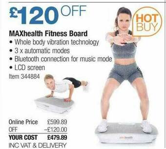 Costco Maxhealth Fitness Board offer
