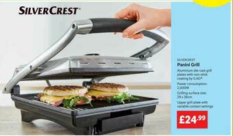 Lidl Silvercrest Panini Grill offer