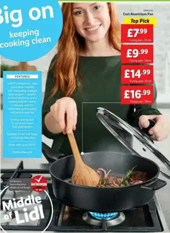 Lidl Ernesto Cast Aluminium Pan offer