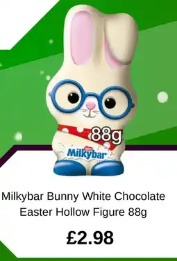 Asda Milkybar Bunny White Chocolate Easter Hollow Figure offer