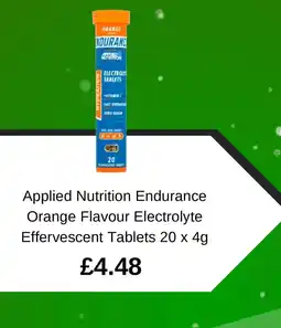 Asda Applied Nutrition Endurance Orange Flavour Electrolyte Effervescent Tablets offer