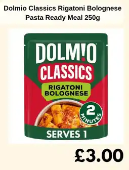 Sainsbury's Dolmio Classics Rigatoni Bolognese Pasta Ready Meal offer