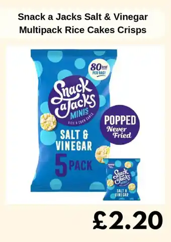Snack a Jacks Salt & Vinegar Multipack Rice Cakes Crisps