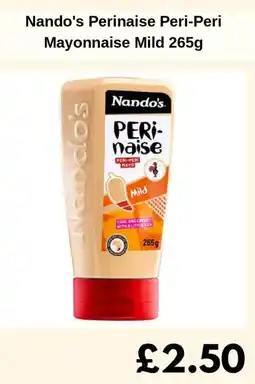 Sainsbury's Nando's Perinaise Peri-Peri Mayonnaise Mild offer