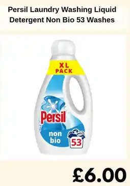 Sainsbury's Persil Laundry Washing Liquid Detergent Non Bio 53 Washes offer