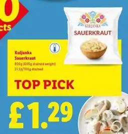 Lidl KULJANKA Sauerkraut offer