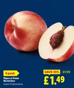 Lidl Ripen at Home Nectarines offer