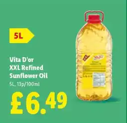 Lidl Vita D’or XXL Refined Sunflower Oil offer