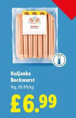 Lidl Kuljanka Bockwurst offer