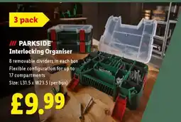 Lidl PARKSIDE Interlocking Organiser offer