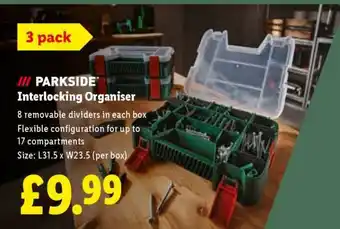 Lidl PARKSIDE Interlocking Organiser offer