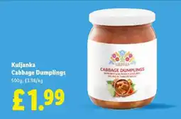 Lidl Kuljanka Cabbage Dumplings offer