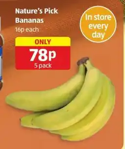 Aldi Nature’s Pick Bananas offer