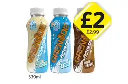 Londis Grenade Protein Shake White Chocolate, Cookies & Cream, Fudge Brownie offer