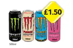 Londis Monster Energy Original, Punch Pacific, Juiced Mango, Ultra Rosa offer