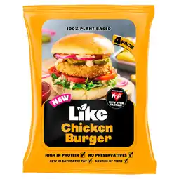 Iceland Like 4 Chicken Burger 320g offer